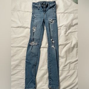 American Eagle Distressed Skinny Jeans